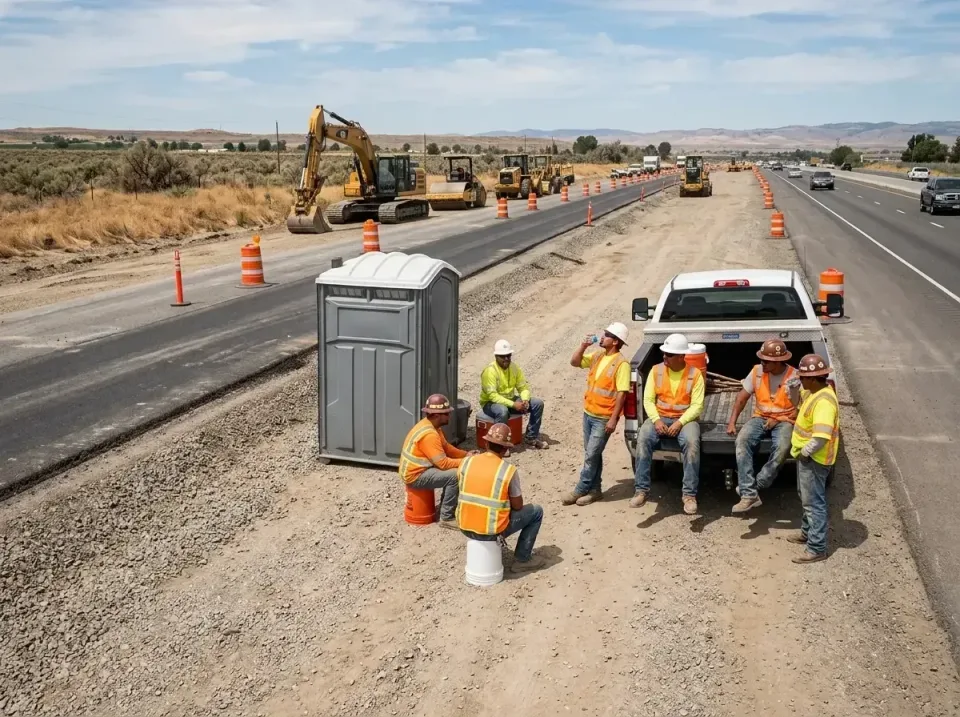 highway-road-construction-crew-007 — frequently asked questions, Porta Potty and Restroom Rentals in Champion Heights, OH